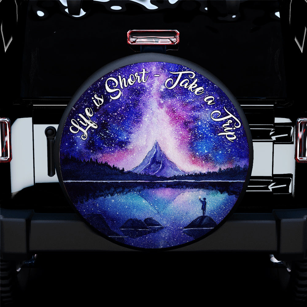 Life Is Short Jeep Car Spare Tire Cover