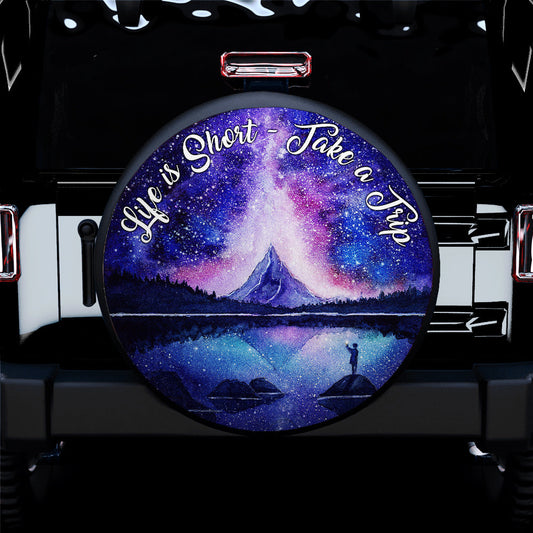 Life Is Short Jeep Car Spare Tire Cover
