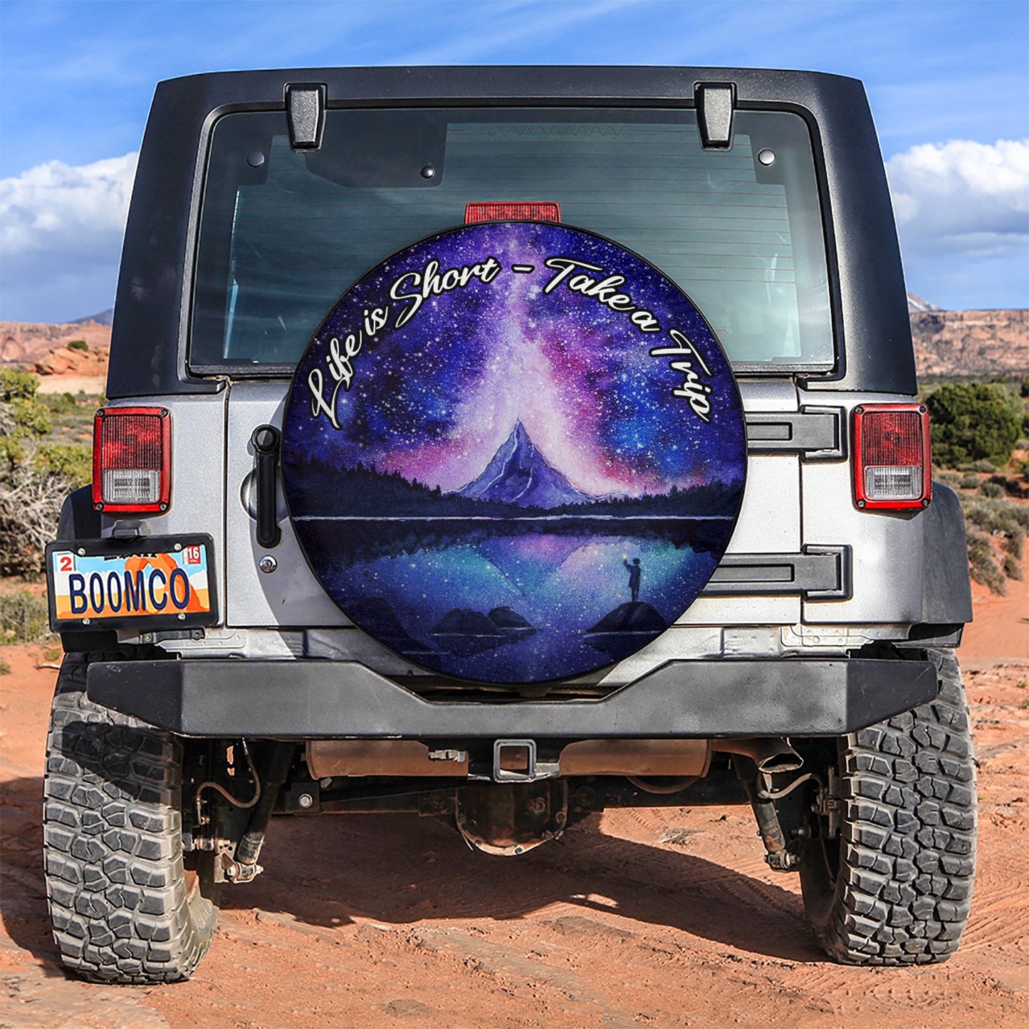 Life Is Short Jeep Car Spare Tire Cover