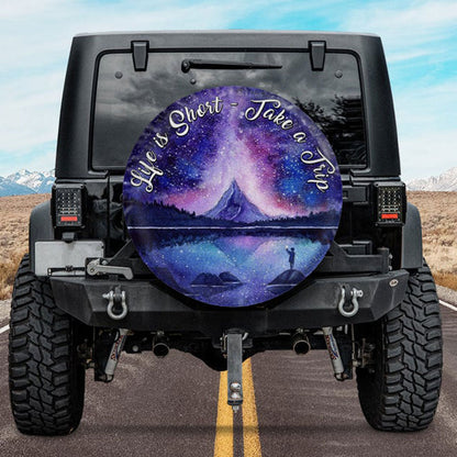 Life Is Short Jeep Car Spare Tire Cover