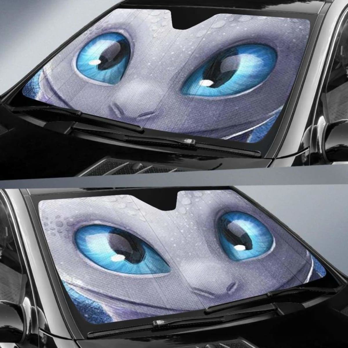 Light Fury Eye Car Auto Sun Shades Universal Fit 051312