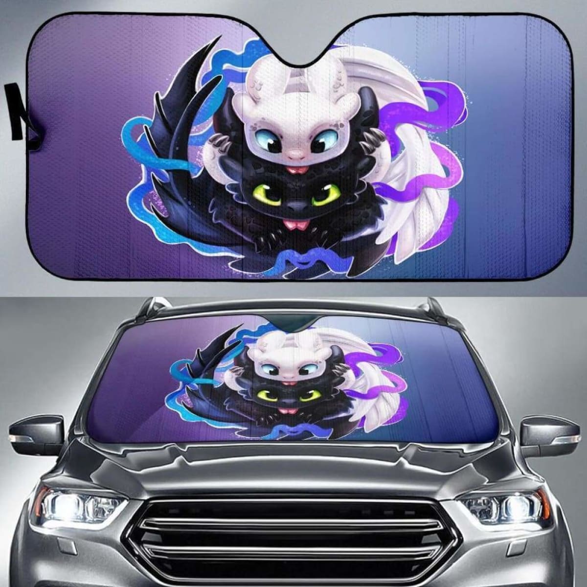 Light Fury Night Fury Car Auto Sun Shades Universal Fit 051312