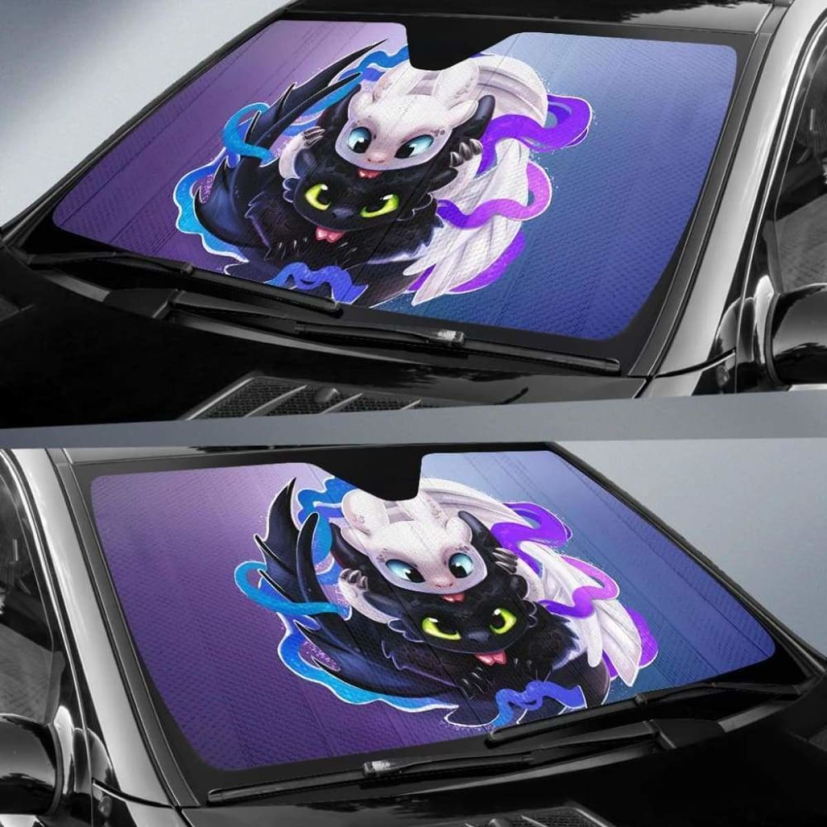 Light Fury Night Fury Car Auto Sun Shades Universal Fit 051312