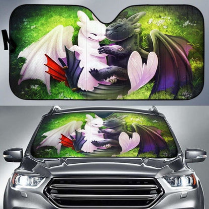 Light Fury Night Fury Love Car Auto Sun Shades Universal Fit 051312