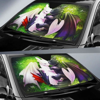 Light Fury Night Fury Love Car Auto Sun Shades Universal Fit 051312