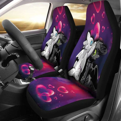 Light Fury Night Fury Love Car Seat Covers Universal Fit 051012