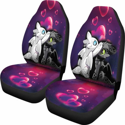 Light Fury Night Fury Love Car Seat Covers Universal Fit 051012