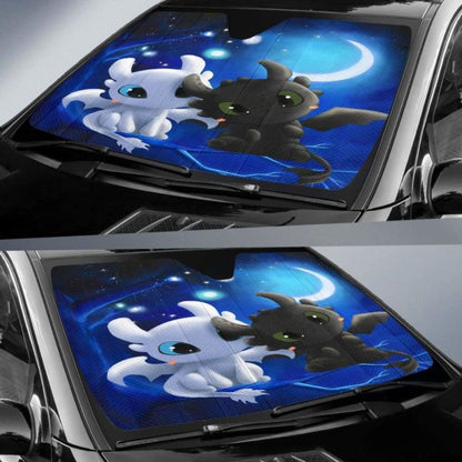 Light Fury Night Fury Love Moon Car Auto Sun Shades Universal Fit 051312