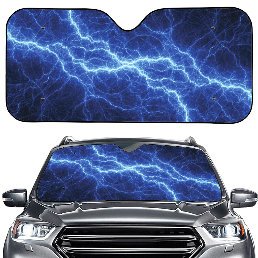 Lightning Plasma Print Car Windshield Sun Shade