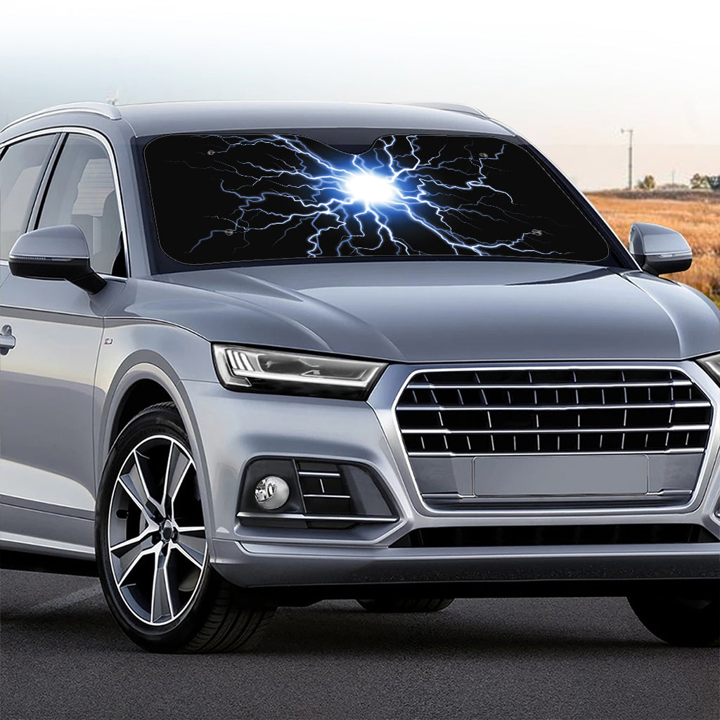 Lightning Spark Print Car Windshield Sun Shade