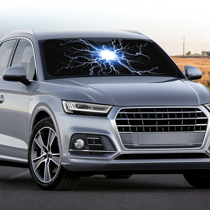 Lightning Spark Print Car Windshield Sun Shade
