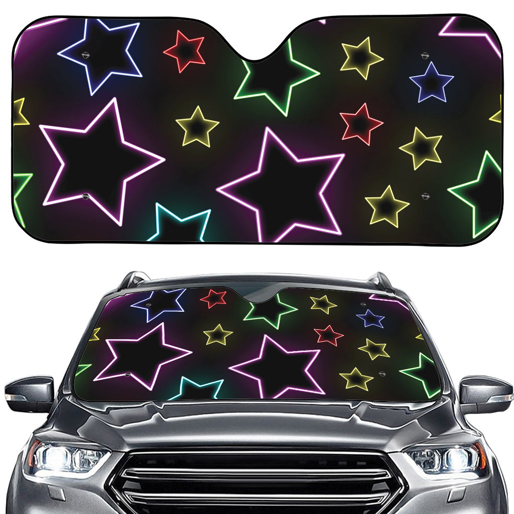 Lights Star Pattern Print Car Windshield Sun Shade
