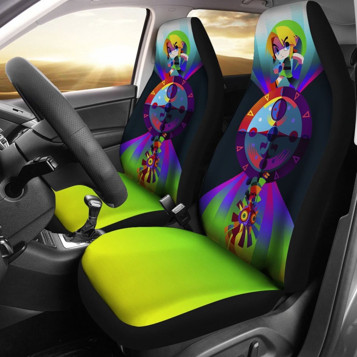 Link Car Seat Covers Legend Of Zelda Games Fan Gift H040120 Universal Fit 225311