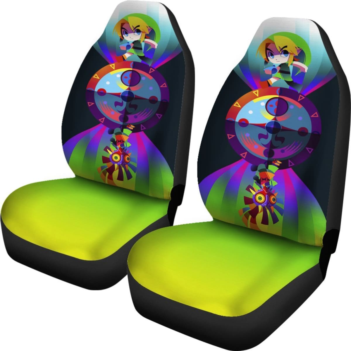 Link Car Seat Covers Legend Of Zelda Games Fan Gift H040120 Universal Fit 225311