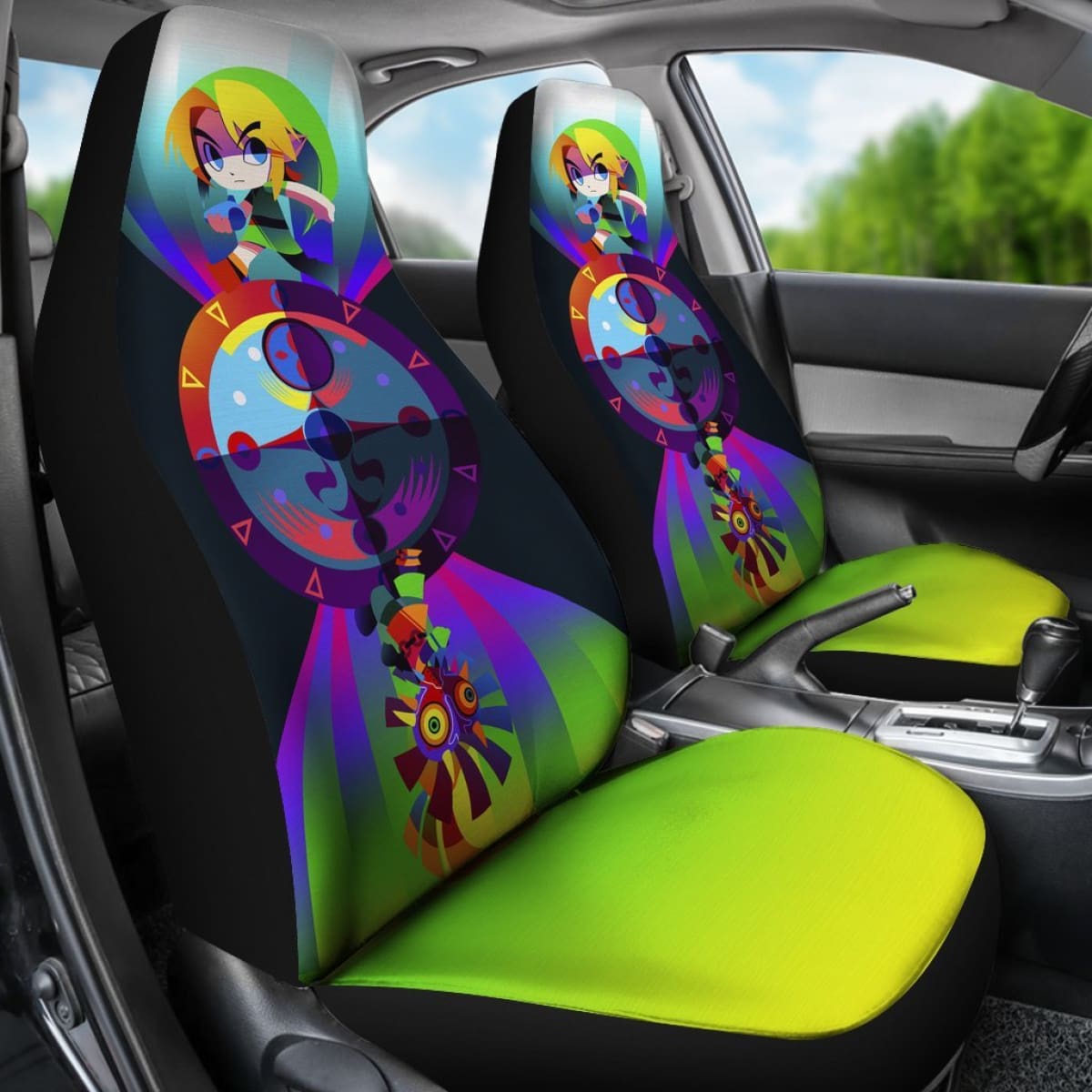 Link Car Seat Covers Legend Of Zelda Games Fan Gift H040120 Universal Fit 225311