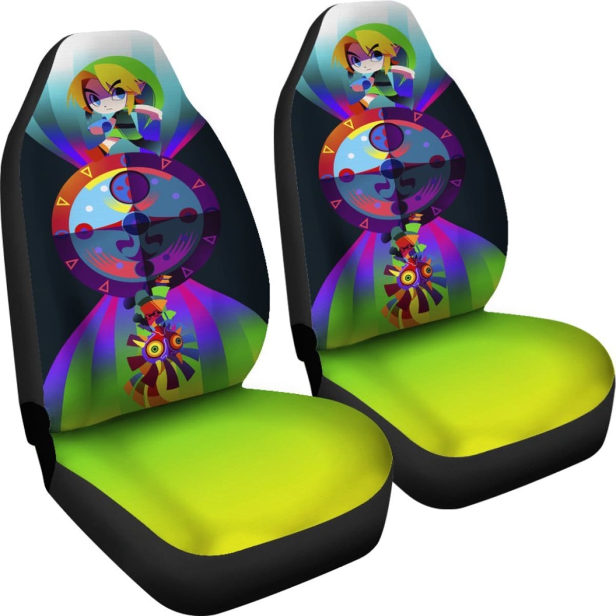 Link Car Seat Covers Legend Of Zelda Games Fan Gift H040120 Universal Fit 225311