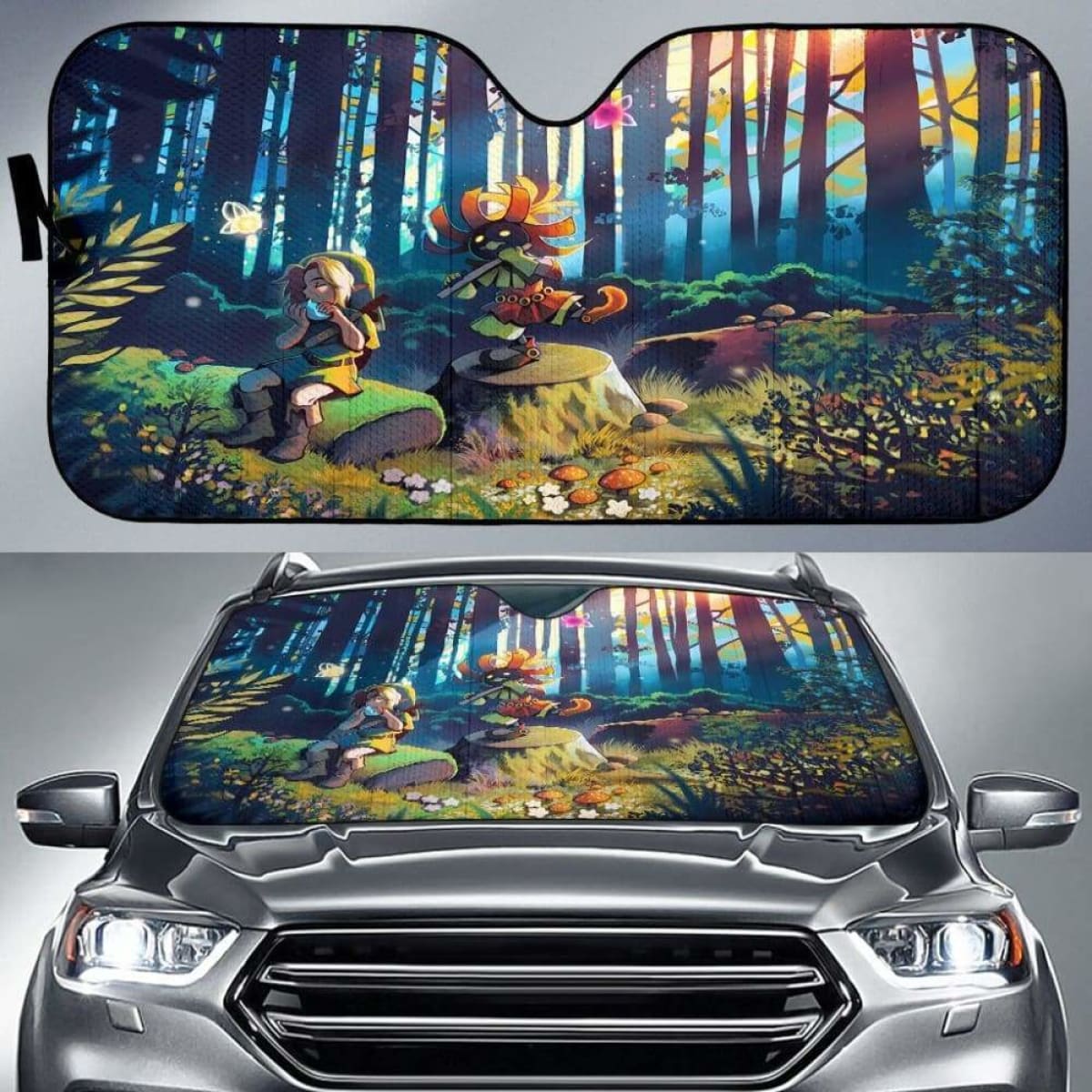 Link Legend Of Zelda Singing Auto Sun Shade 918b Universal Fit