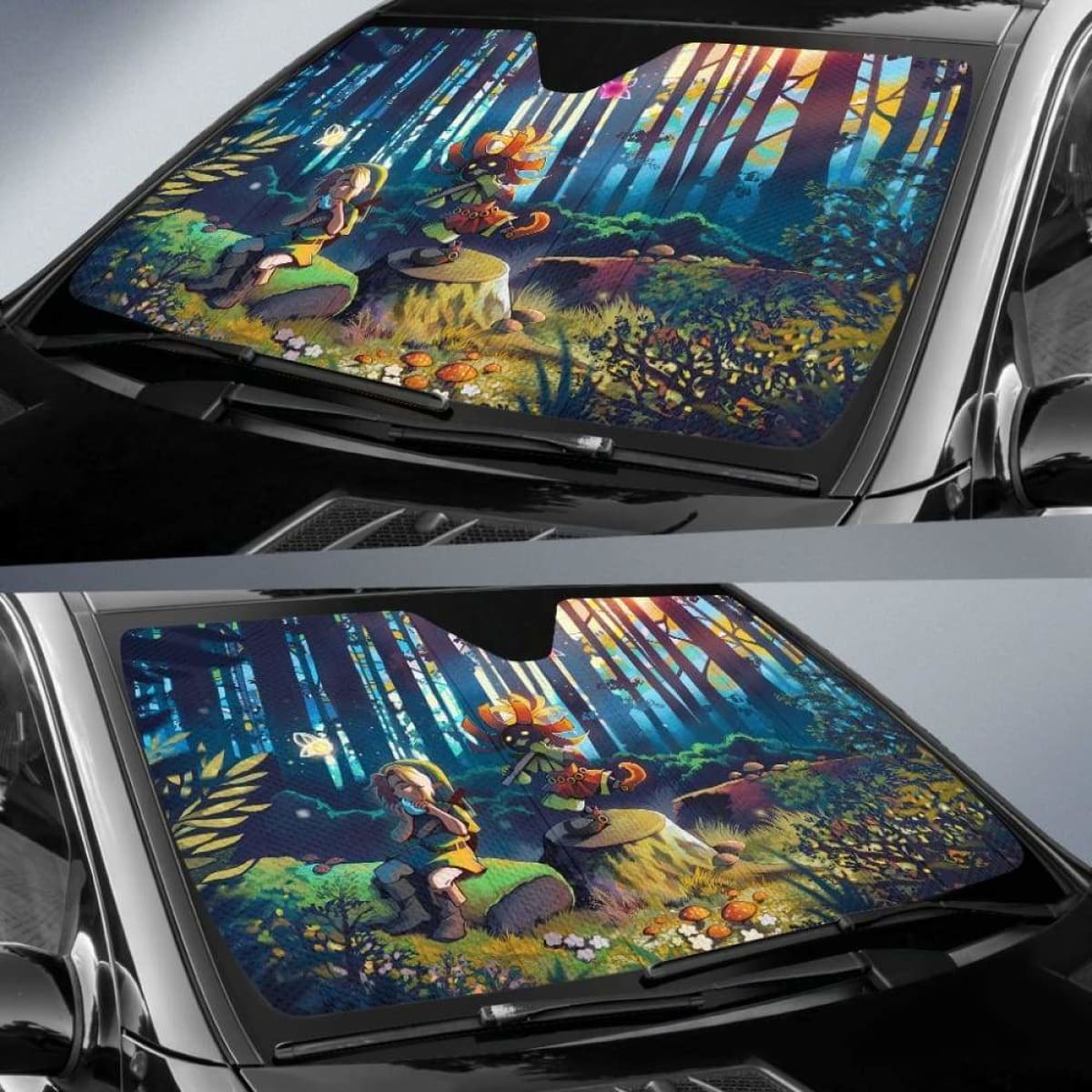 Link Legend Of Zelda Singing Auto Sun Shade 918b Universal Fit