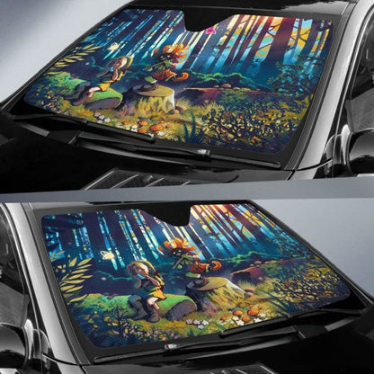 Link Legend Of Zelda Singing Auto Sun Shade 918b Universal Fit