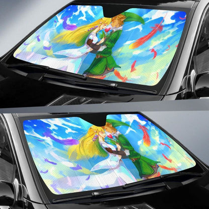 Link The Legend Of Zelda Skyward Sword Car Sun Shade Universal Fit 225311