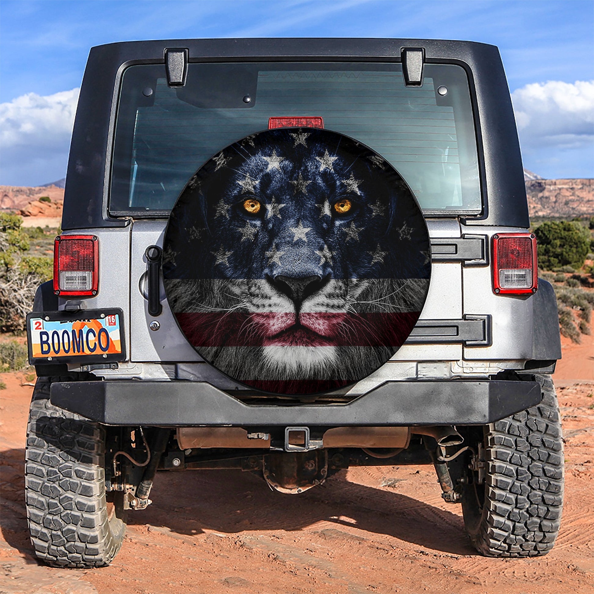 Lion America USA Jeep Car Spare Tire Cover