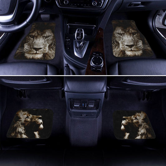 Lion Car Floor Mats Custom Car Accessories Awesome Gift Idea For Dad