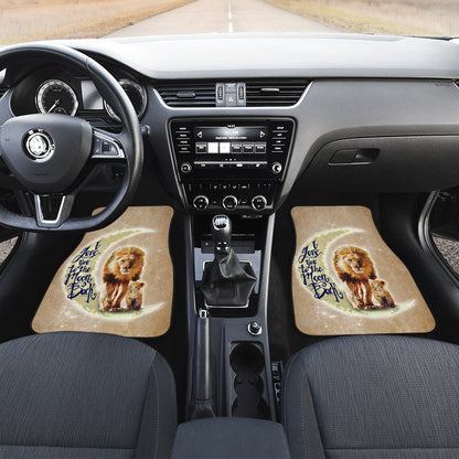 Lion Car Floor Mats Custom I Love You To The Moon And Back Car Accessories