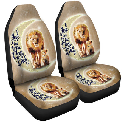 Lion Car Seat Covers Custom I Love You To The Moon And Back Lion Car Accessories