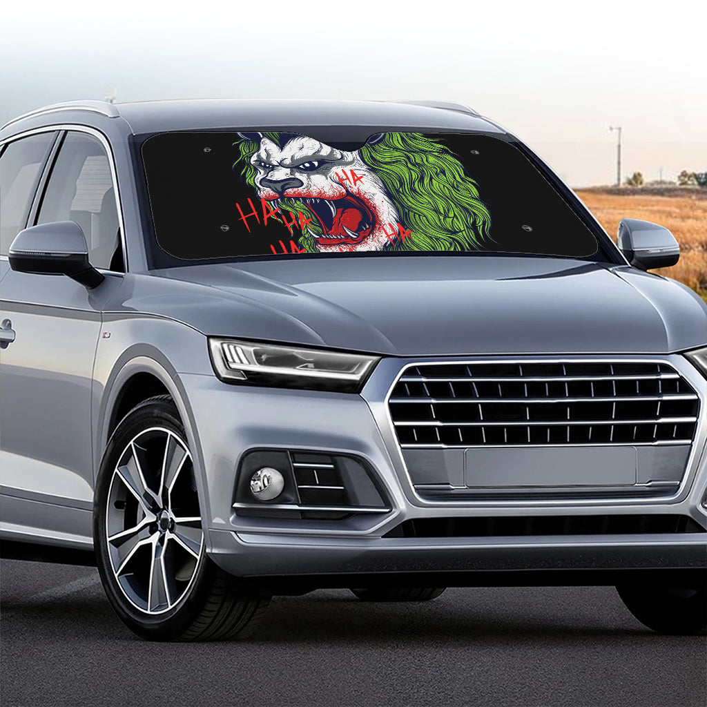 Lion Joker Print Car Windshield Sun Shade