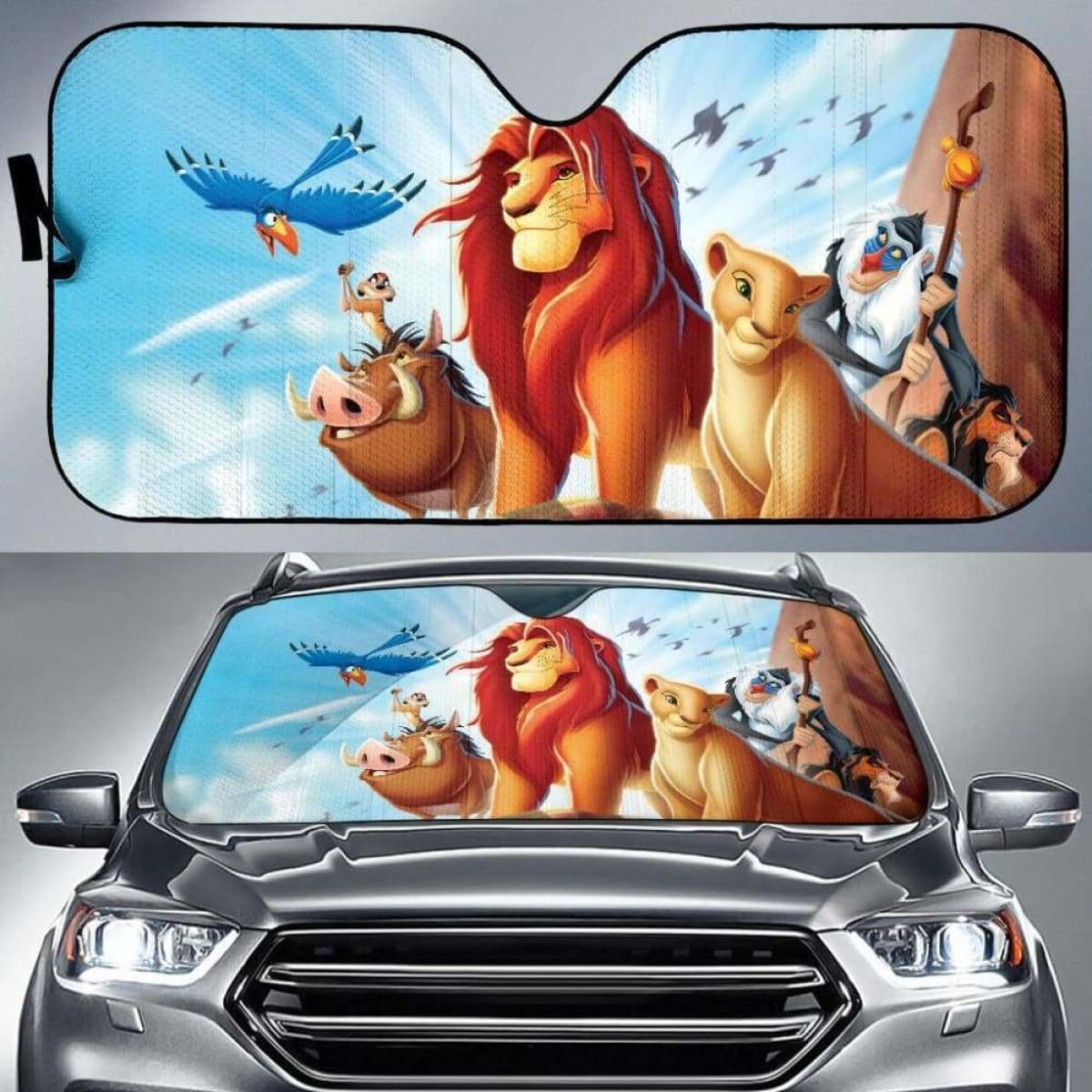 Lion King Car Auto Sun Shade 211626 Universal Fit