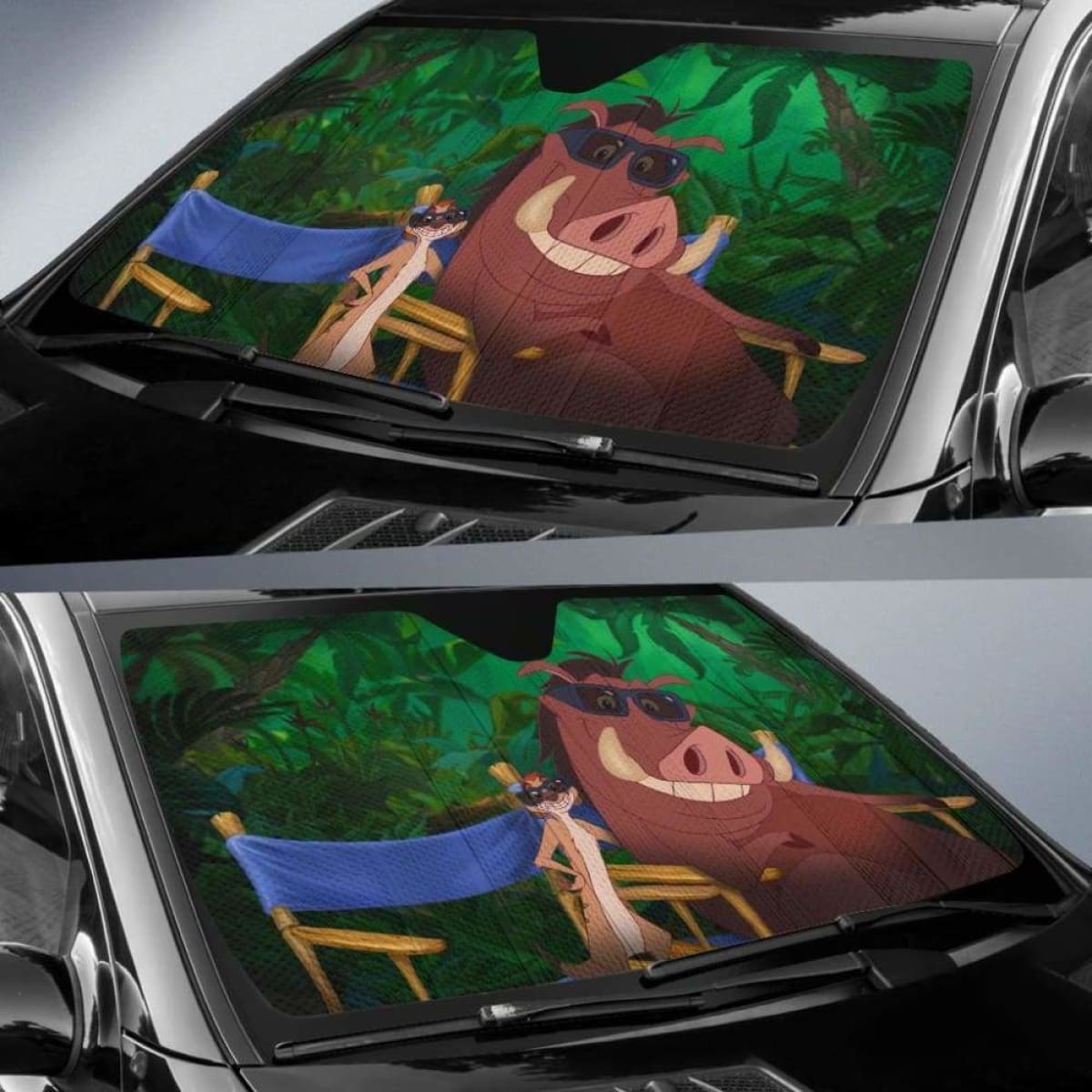Lion King Timon And Bumba Auto Sun Shades 918b Universal Fit