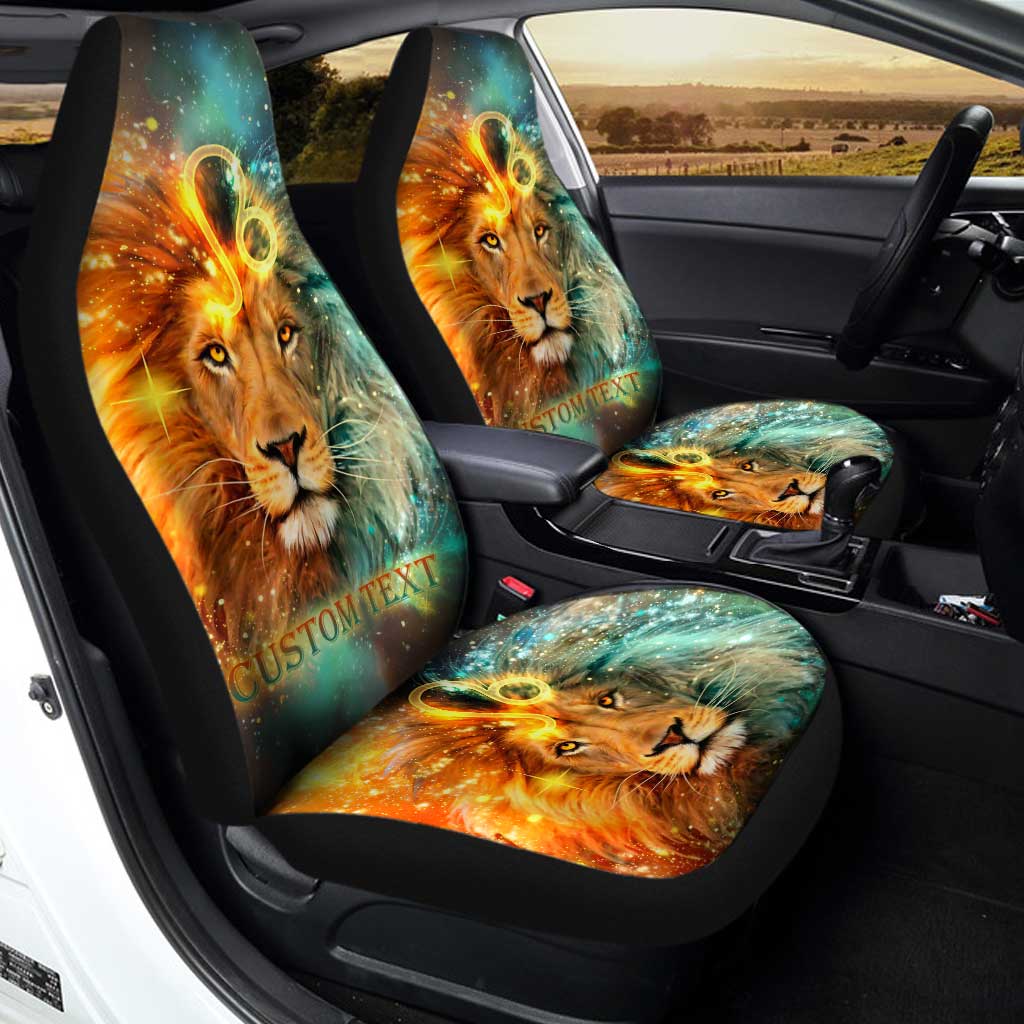 Lion Zodiac Personalized Car Seat Covers Personalized Gift Idea Car Accessories