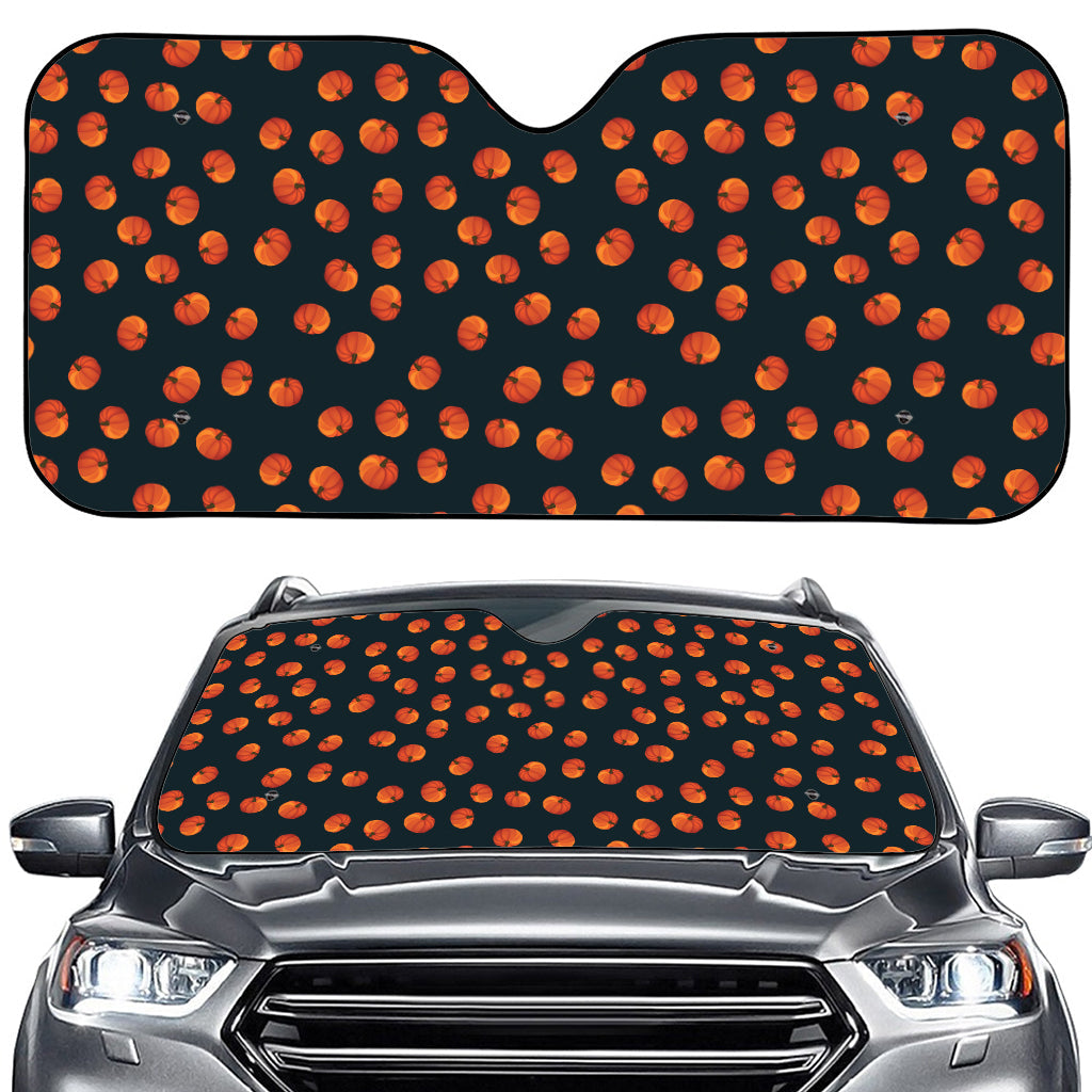 Little Pumpkin Pattern Print Car Windshield Sun Shade
