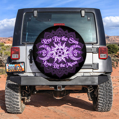Live By The Sun Love By The Moon Jeep Car Spare Tire Cover