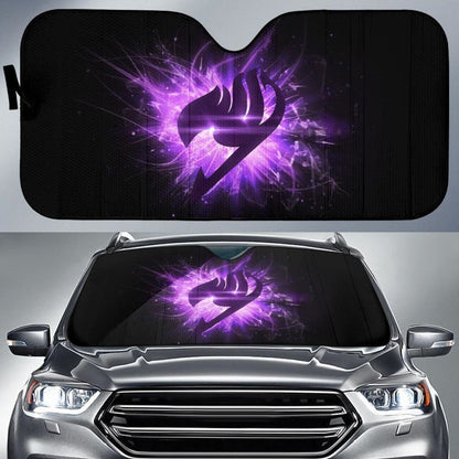 Logo Fairy Tail Purple Auto Sun Shade Nh06 Universal Fit 111204