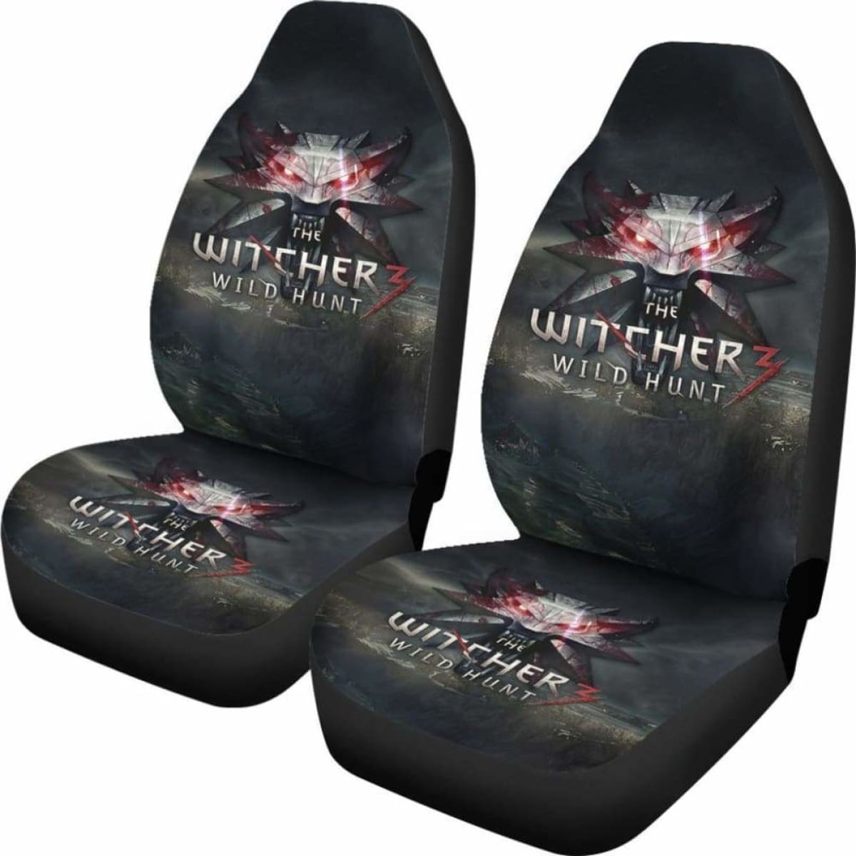 Logo The Witcher 3: Wild Hunt Game Fan Gift Car Seat Covers Universal Fit 051012