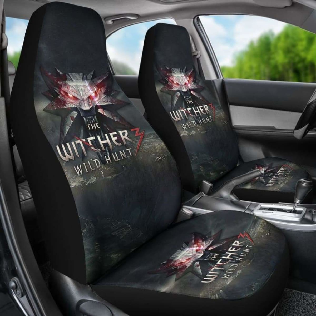 Logo The Witcher 3: Wild Hunt Game Fan Gift Car Seat Covers Universal Fit 051012