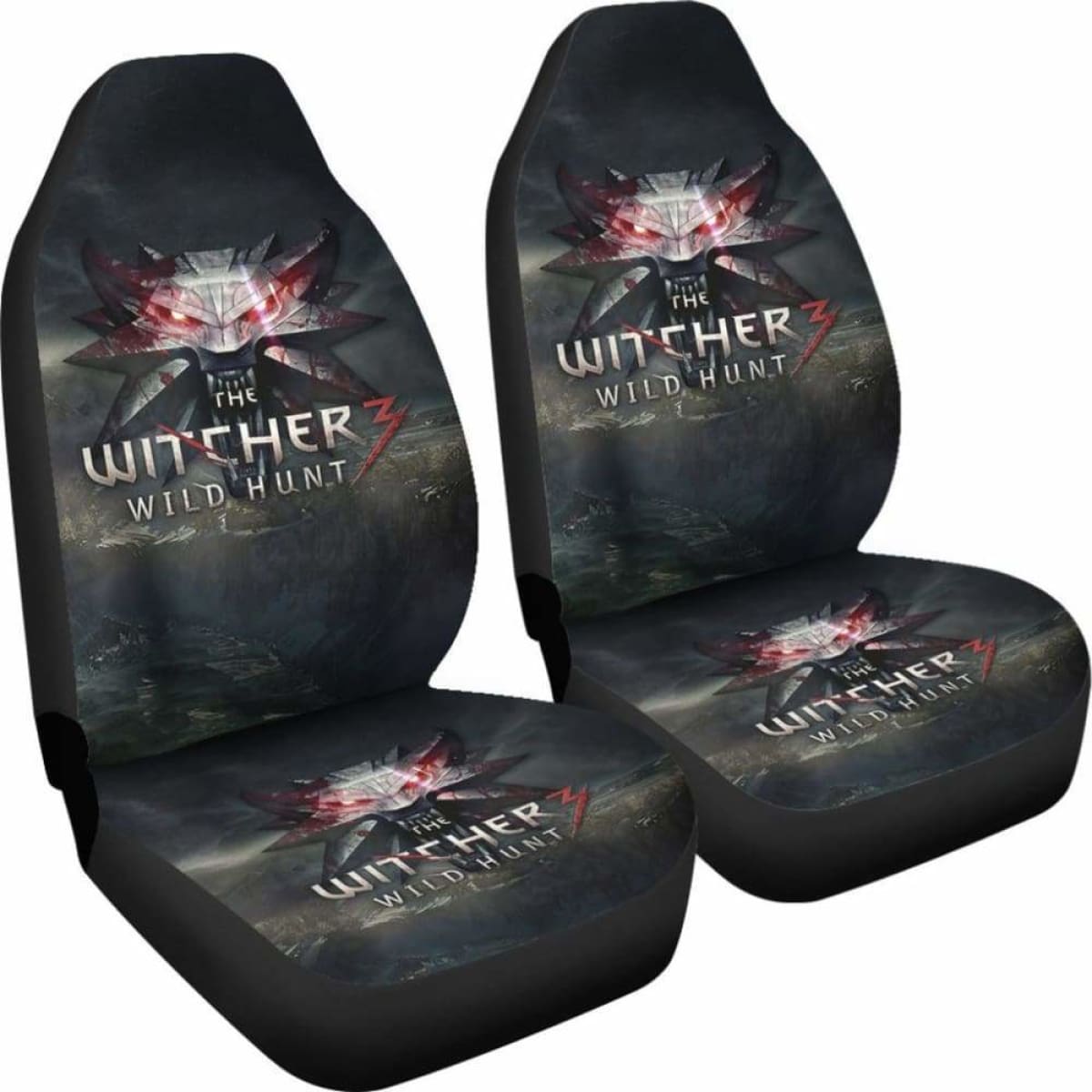 Logo The Witcher 3: Wild Hunt Game Fan Gift Car Seat Covers Universal Fit 051012