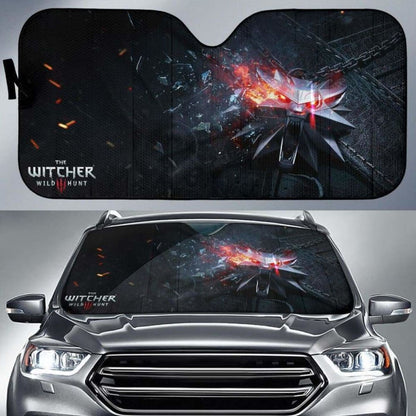 Logo The Witcher 3: Wild Hunt Game Fan Gift Car Sun Shades Universal Fit 051012