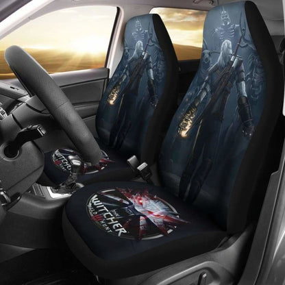 Logo The Witcher 3: Wild Hunt Geralt Game Car Seat Covers Universal Fit 051012