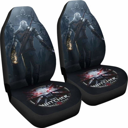 Logo The Witcher 3: Wild Hunt Geralt Game Car Seat Covers Universal Fit 051012
