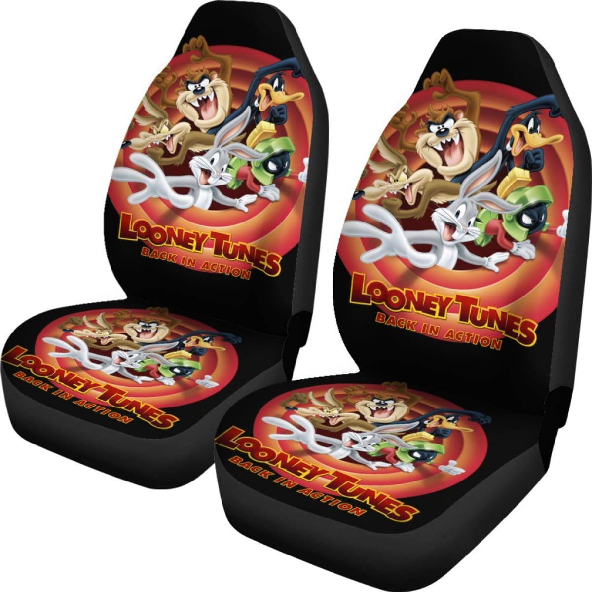 Looney Tunes Cartoon Fan Gift Car Seat Covers H200212 Universal Fit 225311