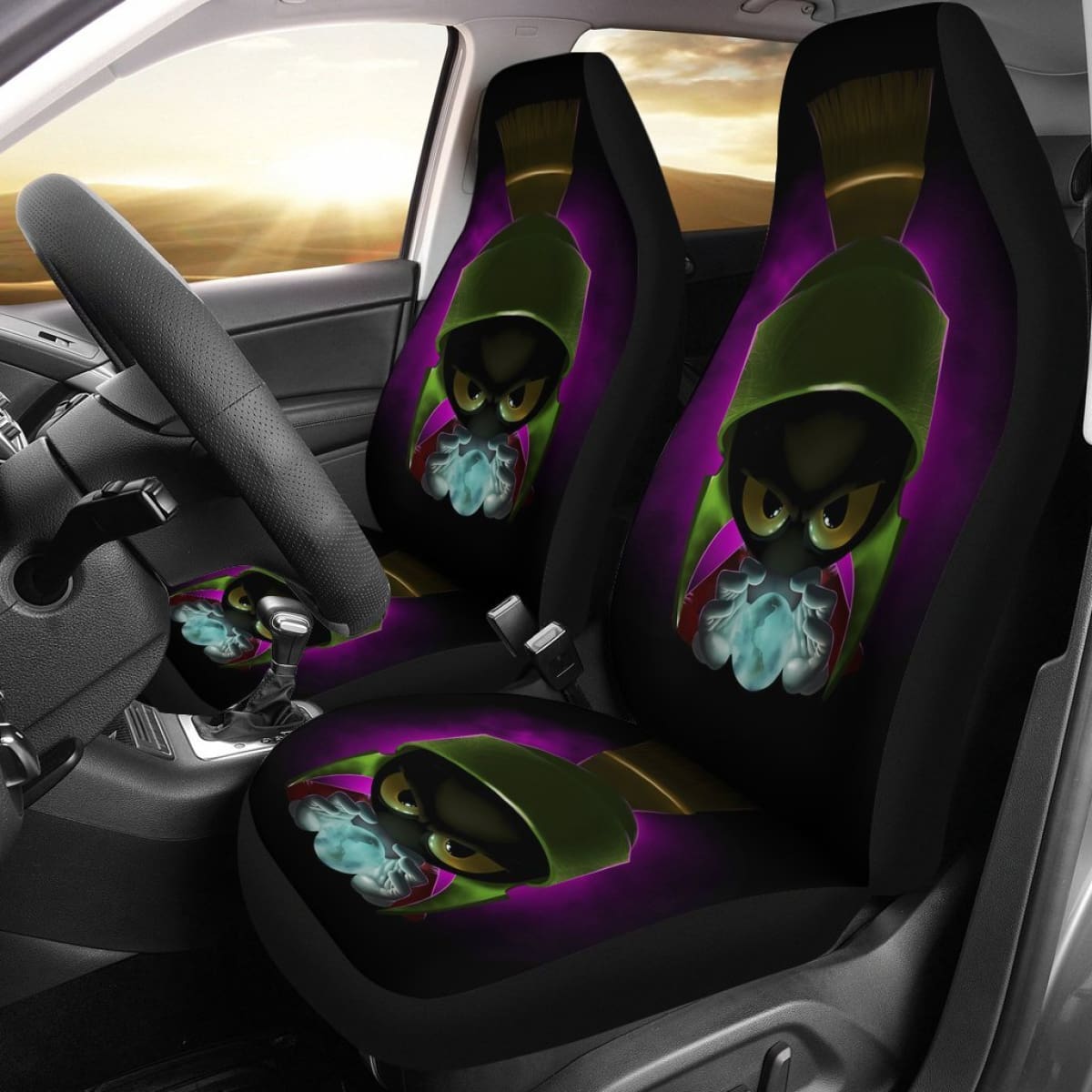 Looney Tunes Cartoon Martian Car Seat Covers H200215 Universal Fit 225311
