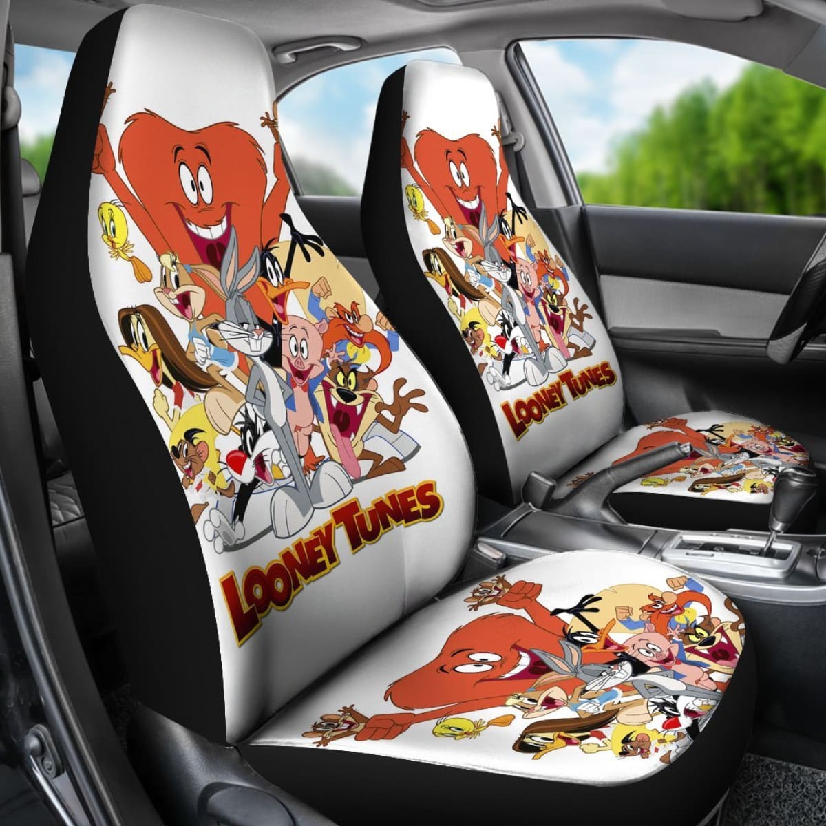 Looney Tunes Friends Car Seat Covers Cartoon Fan Gift H200212 Universal Fit 225311