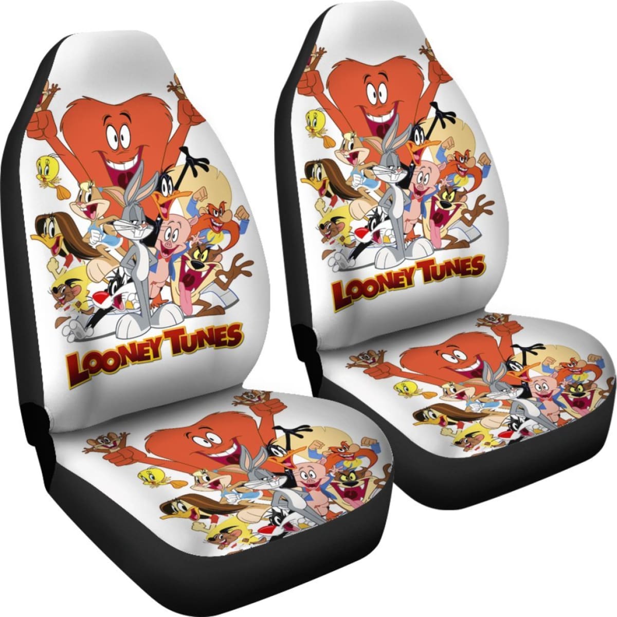 Looney Tunes Friends Car Seat Covers Cartoon Fan Gift H200212 Universal Fit 225311