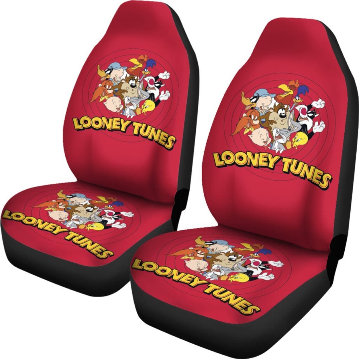 Looney Tunes Funny Car Seat Covers Cartoon Fan Gift H200212 Universal Fit 225311