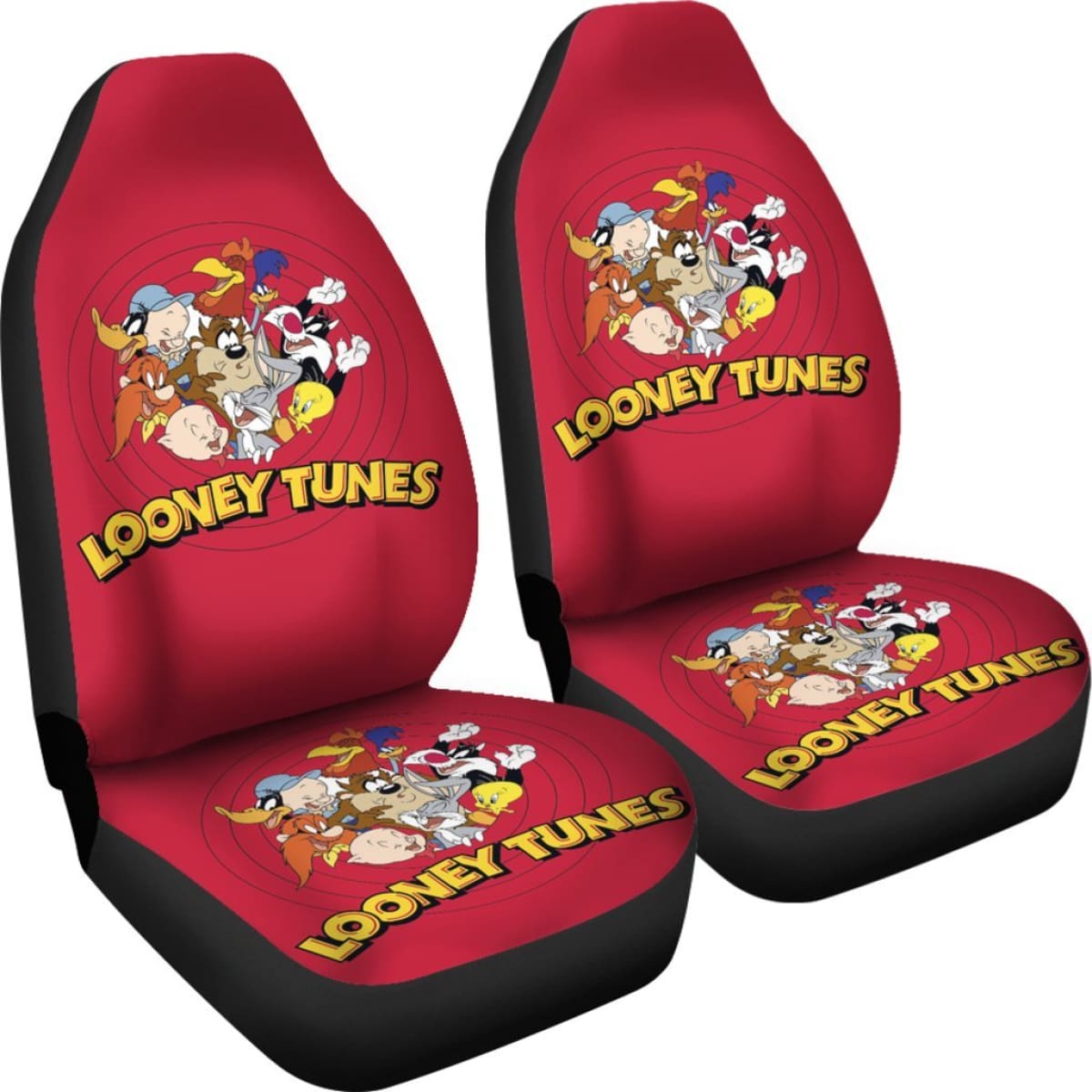 Looney Tunes Funny Car Seat Covers Cartoon Fan Gift H200212 Universal Fit 225311