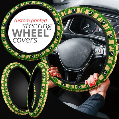 Looney Tunes Marvin The Martian Raygun Premium Custom Car Steering Wheel Cover