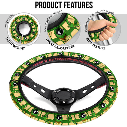Looney Tunes Marvin The Martian Raygun Premium Custom Car Steering Wheel Cover