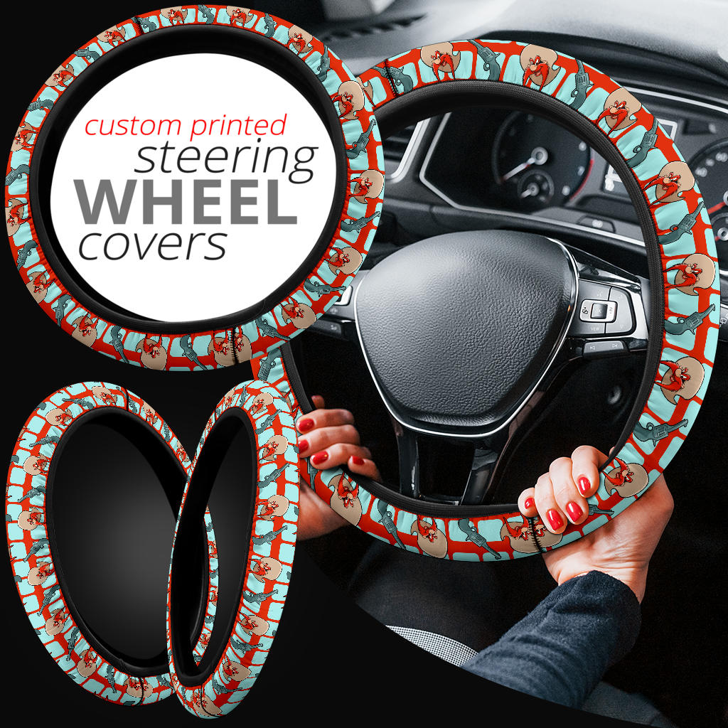 Looney Tunes Yosemit Sam Premium Custom Car Steering Wheel Cover